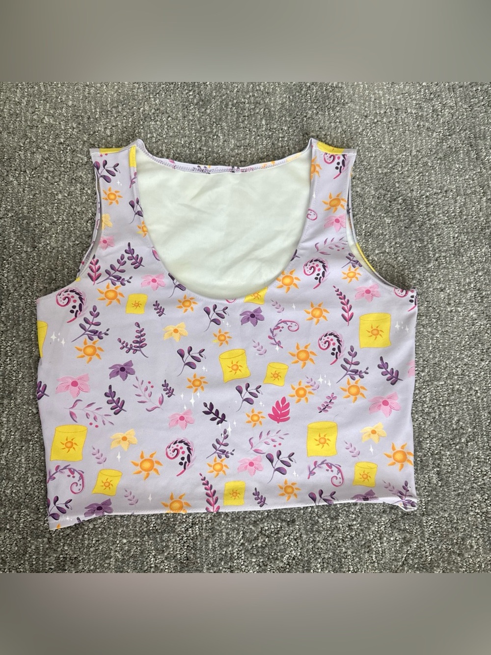 Disney Tangled Crop Top- size Medium